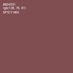 #804E51 - Spicy Mix Color Image